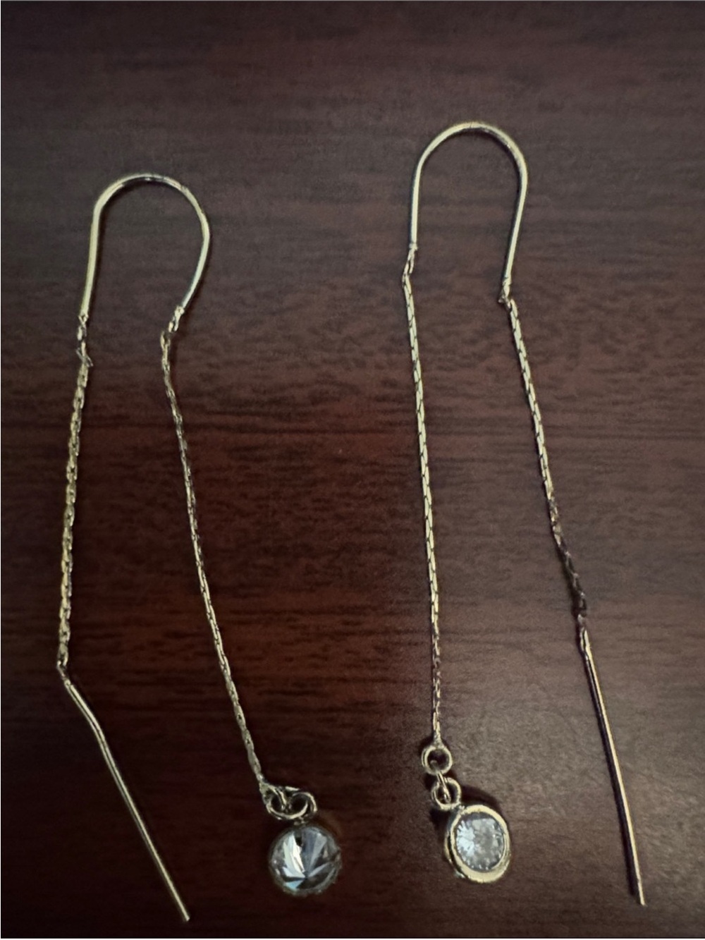 Threader earrings - Picture 3 of 3